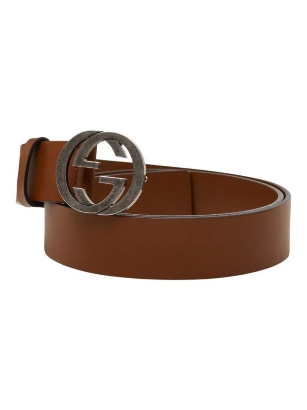 Gucci Interlocking 105 42 Brown Leather Belt